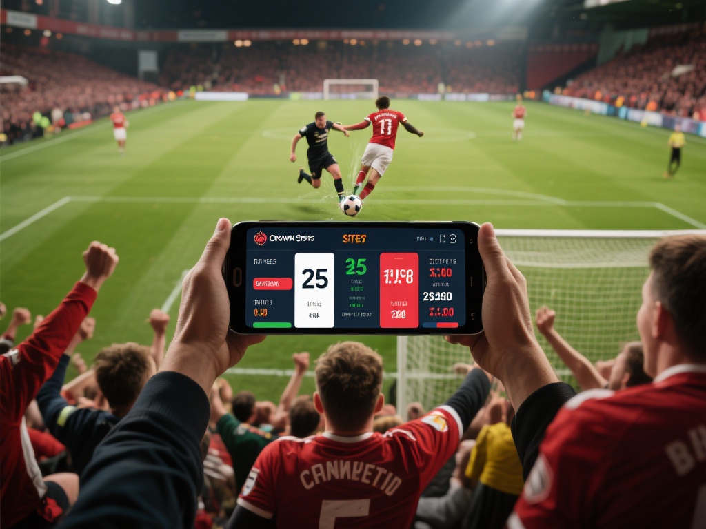 例如，在一场激烈的足球比赛中，当你通过皇冠体育实时